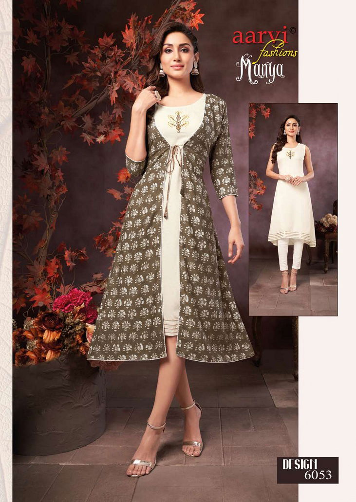 Aarvi Manya 26 New Designer party Wear Latest Kurti Collection